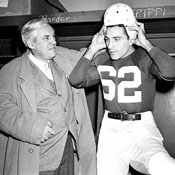 Cardinals coach Jim Conzelman and Charlie Trippi